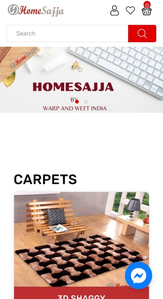 Check our Portfolio for E-commerce Website 1 Homesajja.com